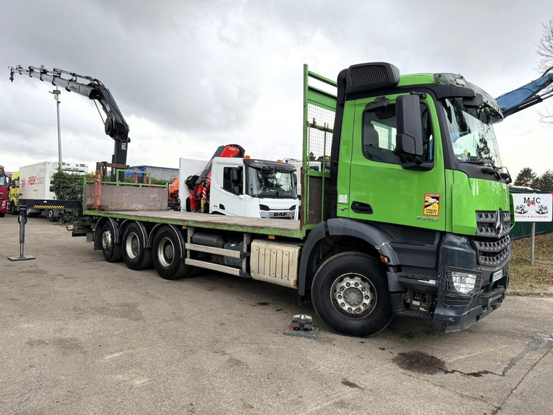Mercedes-Benz AROCS 3240 8x4 TRIDEM + CRANE HIAB 166 E-5 HIPRO - ROTATOR - 5/6F - RADIO - PLATFORM 7m50 - EURO 6 - *324.000km* - LIFT + STEERING AXLE - Camião grua: foto 1 Mercedes-Benz AROCS 3240 8x4 TRIDEM + CRANE HIAB 166 E-5 HIPRO - ROTATOR - 5/6F - RADIO - PLATFORM 7m50 - EURO 6 - *324.000km* - LIFT + STEERING AXLE - Camião grua: foto 1