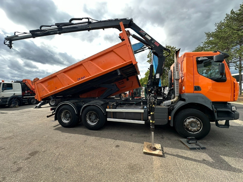 Renault KERAX 380 DXI 6x4 TIPPER + CRANE HIAB 144 B-3 - RADIO - *246.000km* - RETARDER - BORDMATIC - EURO 5 - Camião basculante, Camião grua: foto 3 Renault KERAX 380 DXI 6x4 TIPPER + CRANE HIAB 144 B-3 - RADIO - *246.000km* - RETARDER - BORDMATIC - EURO 5 - Camião basculante, Camião grua: foto 3