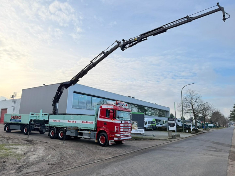 Scania 164L-480 V8 6x4 + CRANE HIAB 350-4 + JIB 90-4 - *TOP CONDITION* - ROTATOR - RADIO - RETARDER - STEEL SPRING / HUB REDUCTION - BE TRUCK - Camião grua: foto 2 Scania 164L-480 V8 6x4 + CRANE HIAB 350-4 + JIB 90-4 - *TOP CONDITION* - ROTATOR - RADIO - RETARDER - STEEL SPRING / HUB REDUCTION - BE TRUCK - Camião grua: foto 2