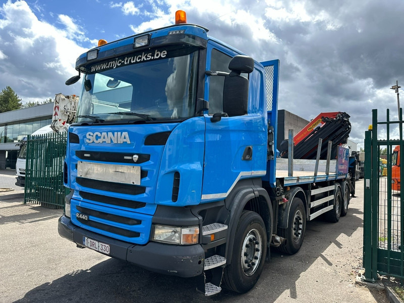 Scania G440 8x4 PRITSCHE + KRAN (26.5m!) PALFINGER PK78002 SH G 8x + 1 + WINCH - PLATFORM 6m25 - MANUAL - HUB REDUCTION - STEEL SPRING - EURO 5 - BE TRUCK - Camião de caixa aberta/ Plataforma, Camião grua: foto 3 Scania G440 8x4 PRITSCHE + KRAN (26.5m!) PALFINGER PK78002 SH G 8x + 1 + WINCH - PLATFORM 6m25 - MANUAL - HUB REDUCTION - STEEL SPRING - EURO 5 - BE TRUCK - Camião de caixa aberta/ Plataforma, Camião grua: foto 3