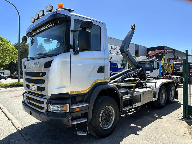 Scania G450 6x4 HOOKLIFT AJK 20T - 5760mm - 3m90 WB - HUB REDUCTION / STEEL SUSP. - EURO 6 - BE TRUCK - Camião polibenne: foto 3 Scania G450 6x4 HOOKLIFT AJK 20T - 5760mm - 3m90 WB - HUB REDUCTION / STEEL SUSP. - EURO 6 - BE TRUCK - Camião polibenne: foto 3