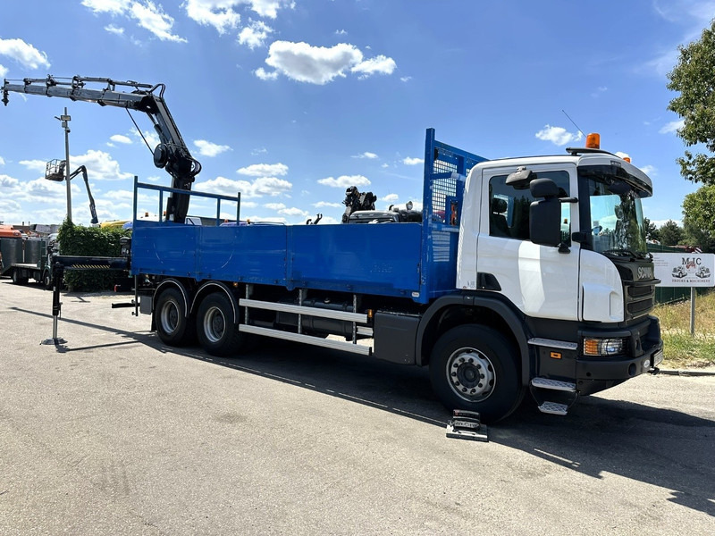 Scania P410 6x4 + CRANE HIAB 166 ES-4 - RETARDER - ROTATOR - PLATFORM 6m80 - BIG AXLES HUB REDUCTION - STEEL SPRING - Camião grua: foto 2 Scania P410 6x4 + CRANE HIAB 166 ES-4 - RETARDER - ROTATOR - PLATFORM 6m80 - BIG AXLES HUB REDUCTION - STEEL SPRING - Camião grua: foto 2