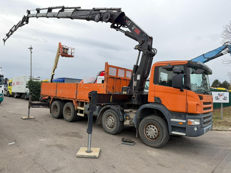 Scania P420 8X4 PRITSCHE + (25m) KRAN HIAB 422 E-5 HIPRO + JIB 100X-4 - RETARDER - *284.000km* - MANUAL - STEEL SPRING - EURO 3 - BE TRUCK - Camião de caixa aberta/ Plataforma, Camião grua: foto 2 Scania P420 8X4 PRITSCHE + (25m) KRAN HIAB 422 E-5 HIPRO + JIB 100X-4 - RETARDER - *284.000km* - MANUAL - STEEL SPRING - EURO 3 - BE TRUCK - Camião de caixa aberta/ Plataforma, Camião grua: foto 2