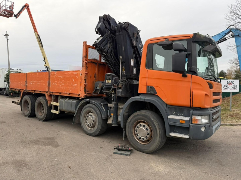 Scania P420 8X4 PRITSCHE + (25m) KRAN HIAB 422 E-5 HIPRO + JIB 100X-4 - RETARDER - *284.000km* - MANUAL - STEEL SPRING - EURO 3 - BE TRUCK - Camião de caixa aberta/ Plataforma, Camião grua: foto 1 Scania P420 8X4 PRITSCHE + (25m) KRAN HIAB 422 E-5 HIPRO + JIB 100X-4 - RETARDER - *284.000km* - MANUAL - STEEL SPRING - EURO 3 - BE TRUCK - Camião de caixa aberta/ Plataforma, Camião grua: foto 1