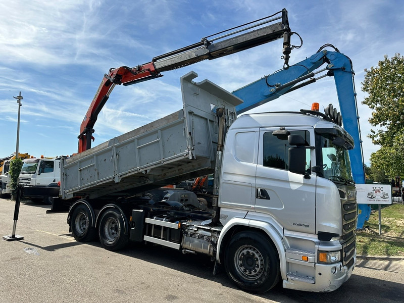 Scania R520 6x4 PRITSCHE + KRAN PALFINGER PK 15002 A - *ZSM + KIPPER* - RETARDER - *FULL AIR* - EUR 6 - BE TRUCK - Camião de caixa aberta/ Plataforma, Camião grua: foto 3 Scania R520 6x4 PRITSCHE + KRAN PALFINGER PK 15002 A - *ZSM + KIPPER* - RETARDER - *FULL AIR* - EUR 6 - BE TRUCK - Camião de caixa aberta/ Plataforma, Camião grua: foto 3