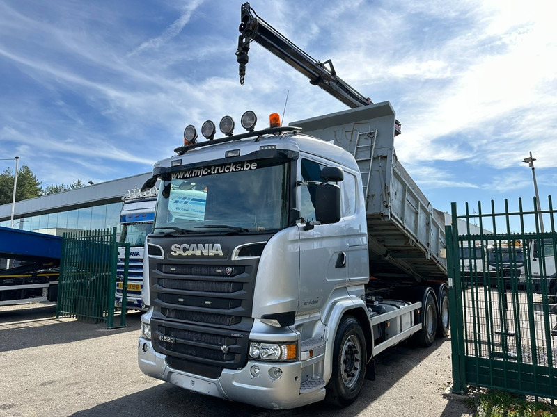 Scania R520 6x4 TIPPER + CRANE PALFINGER PK 15002 A - TRACTOR UNIT - RETARDER - *FULL AIR* - EUR 6 - BE TRUCK - Camião basculante, Camião grua: foto 5 Scania R520 6x4 TIPPER + CRANE PALFINGER PK 15002 A - TRACTOR UNIT - RETARDER - *FULL AIR* - EUR 6 - BE TRUCK - Camião basculante, Camião grua: foto 5