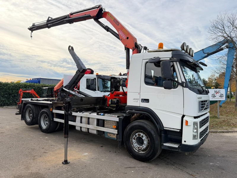 Volvo FM 400 6x2 HOOKLIFT + CRANE PALFINGER PK 15500 B (2x) - 5/6 F - MANUAL - EURO 4 - BE TRUCK - Camião polibenne, Camião grua: foto 1 Volvo FM 400 6x2 HOOKLIFT + CRANE PALFINGER PK 15500 B (2x) - 5/6 F - MANUAL - EURO 4 - BE TRUCK - Camião polibenne, Camião grua: foto 1