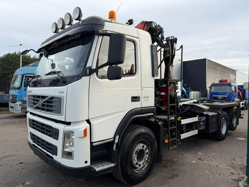 Volvo FM 400 6x2 HOOKLIFT + CRANE PALFINGER PK 15500 B (2x) - 5/6 F - MANUAL - EURO 4 - BE TRUCK - Camião polibenne, Camião grua: foto 4 Volvo FM 400 6x2 HOOKLIFT + CRANE PALFINGER PK 15500 B (2x) - 5/6 F - MANUAL - EURO 4 - BE TRUCK - Camião polibenne, Camião grua: foto 4
