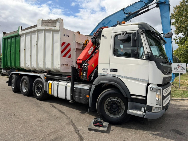 Volvo FM 420 8x2 HOOKLIFT + CRANE PALFINGER PK19.001 SLD B - *294.000km* - EURO 6 - LIFT + STEERING AXLE - I SHIFT - BE TRUCK - Camião polibenne, Camião grua: foto 2 Volvo FM 420 8x2 HOOKLIFT + CRANE PALFINGER PK19.001 SLD B - *294.000km* - EURO 6 - LIFT + STEERING AXLE - I SHIFT - BE TRUCK - Camião polibenne, Camião grua: foto 2
