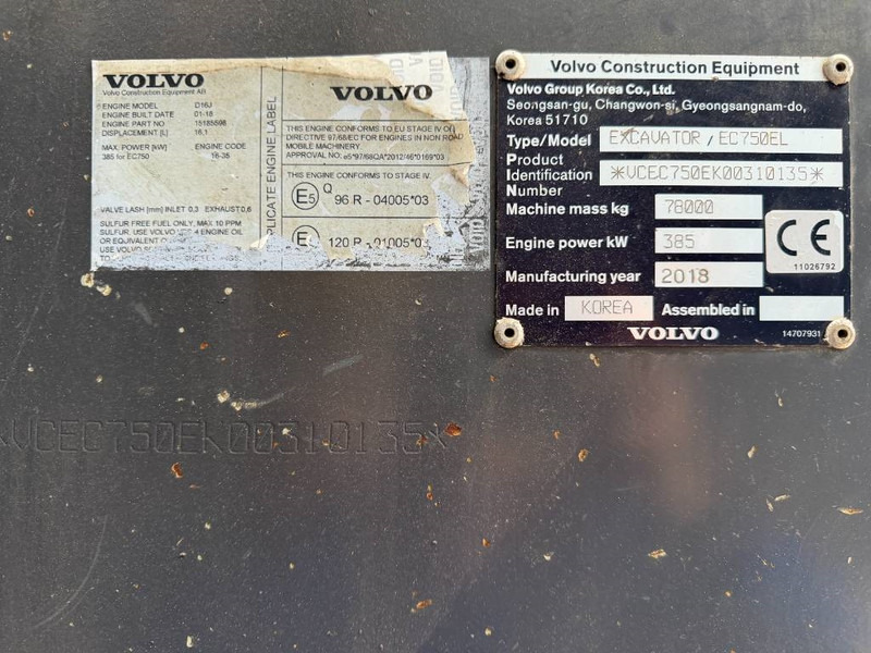 Volvo EC750E L - Escavadora de rastos: foto 5 Volvo EC750E L - Escavadora de rastos: foto 5