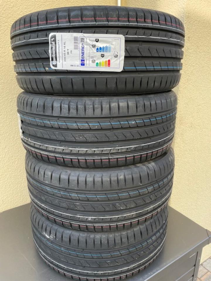 Sommer-Reifen 235/45R18 98Y XL FR Continental PremiumContact 7 - Jantes e pneus: foto 1 Sommer-Reifen 235/45R18 98Y XL FR Continental PremiumContact 7 - Jantes e pneus: foto 1