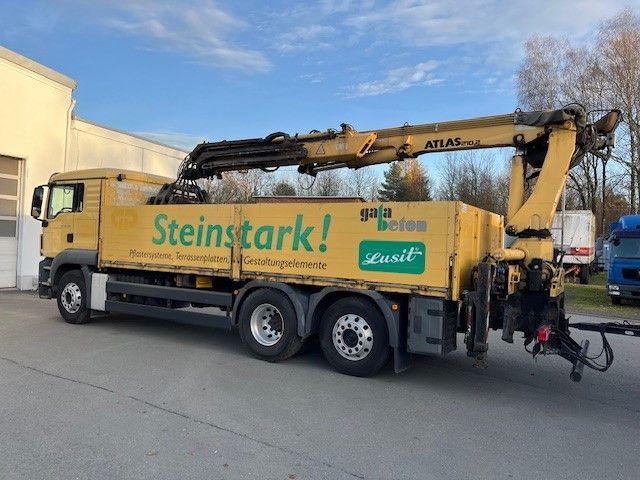 MAN TGS 26.400 Baustoff LKW mit Ladekran Atlas 210.2 - Camião grua, Camião de caixa aberta/ Plataforma: foto 4 MAN TGS 26.400 Baustoff LKW mit Ladekran Atlas 210.2 - Camião grua, Camião de caixa aberta/ Plataforma: foto 4