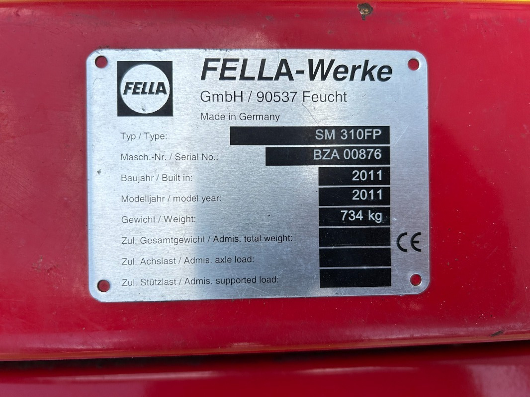 Fella SM 310 FP - Gadanheira: foto 4 Fella SM 310 FP - Gadanheira: foto 4