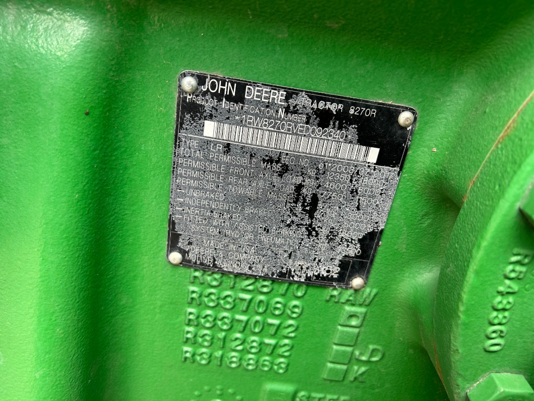 John Deere 8270R - Trator: foto 3 John Deere 8270R - Trator: foto 3