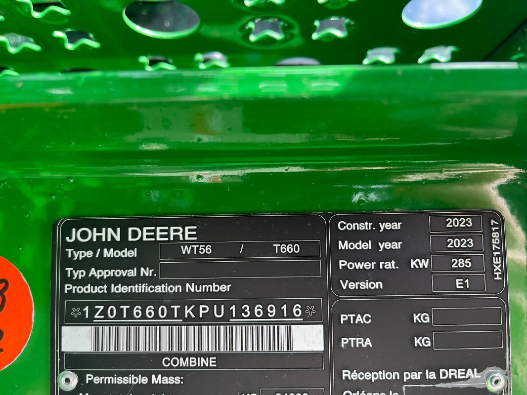 John Deere T660 - Ceifeira debulhadora: foto 5 John Deere T660 - Ceifeira debulhadora: foto 5