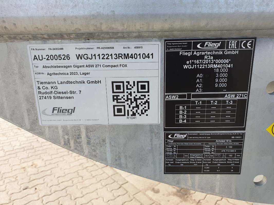 Fliegl ASW 271 COMPACT FOX - Reboque: foto 4 Fliegl ASW 271 COMPACT FOX - Reboque: foto 4