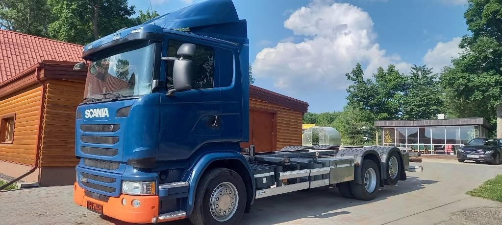 Scania R 490 LB, 6x2*4, EURO 6, 360 KW - Camião transportador de contêineres/ Caixa móvel: foto 1 Scania R 490 LB, 6x2*4, EURO 6, 360 KW - Camião transportador de contêineres/ Caixa móvel: foto 1