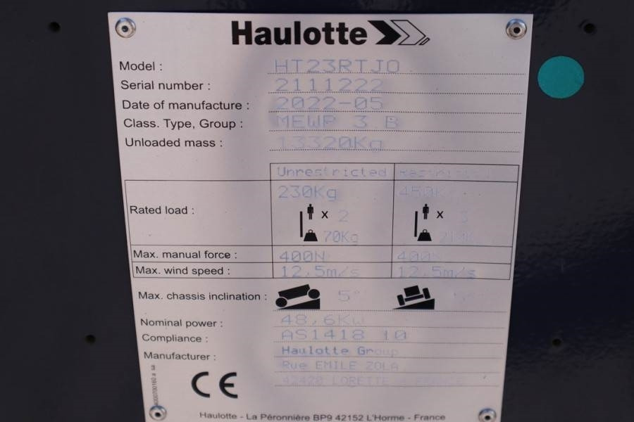 Plataforma telescópica Haulotte HT23RTJ O Valid Inspection, *Guarantee! Diesel, 4x: foto 7 Plataforma telescópica Haulotte HT23RTJ O Valid Inspection, *Guarantee! Diesel, 4x: foto 7