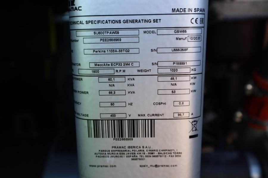 Leasing de Pramac GSW65P-ACP Unused, Valid inspection, *Guarantee! D Pramac GSW65P-ACP Unused, Valid inspection, *Guarantee! D: foto 6 Leasing de Pramac GSW65P-ACP Unused, Valid inspection, *Guarantee! D Pramac GSW65P-ACP Unused, Valid inspection, *Guarantee! D: foto 6
