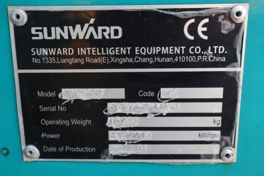 Sunward SWE155F CE certification, Diesel, Digging depth: 5 - Escavadora de rastos: foto 5 Sunward SWE155F CE certification, Diesel, Digging depth: 5 - Escavadora de rastos: foto 5