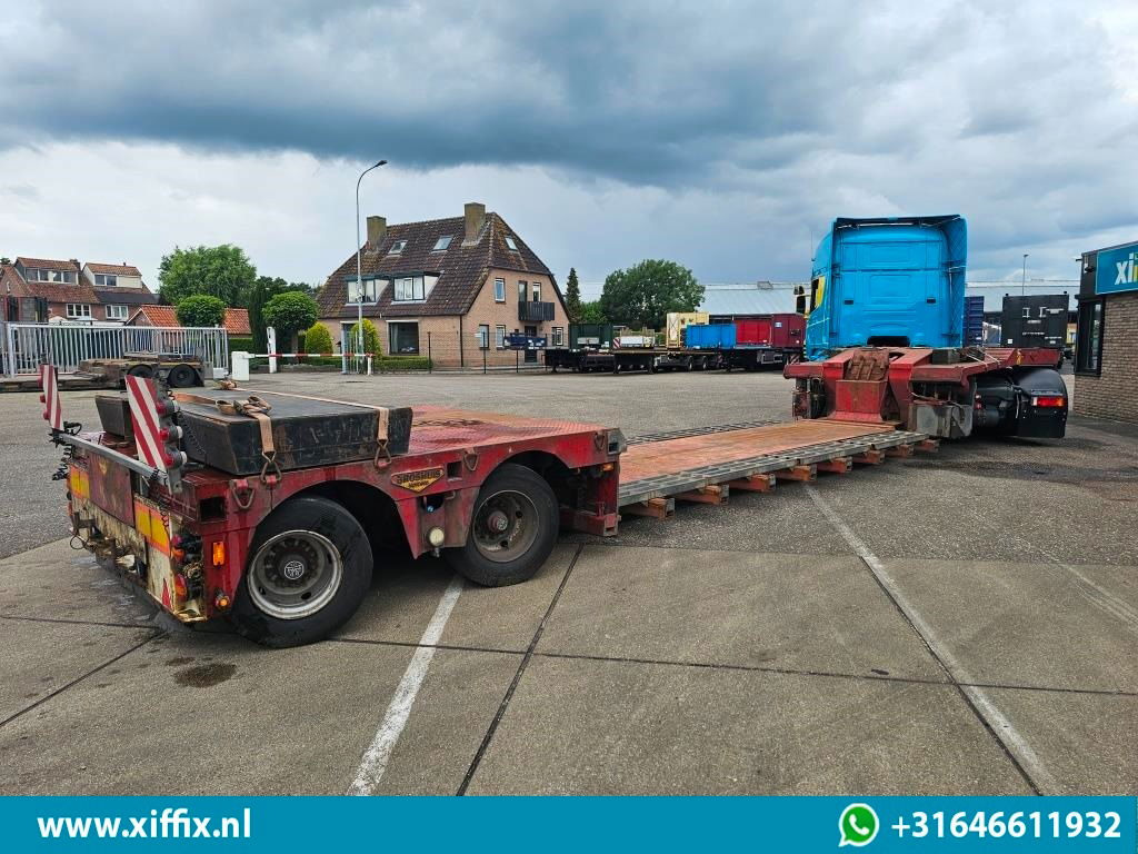 Broshuis 2-ass. Dubbel 2x uitschuifbare dieplader met afneembare nek / 2x gestuu - Semi-reboque baixa: foto 4 Broshuis 2-ass. Dubbel 2x uitschuifbare dieplader met afneembare nek / 2x gestuu - Semi-reboque baixa: foto 4