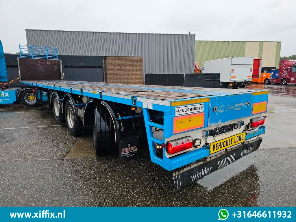 ES-GE 3-ass. Vlakke uitschuifbare oplegger / Naloop gestuurd - Semi-reboque plataforma/ Caixa aberta: foto 4 ES-GE 3-ass. Vlakke uitschuifbare oplegger / Naloop gestuurd - Semi-reboque plataforma/ Caixa aberta: foto 4