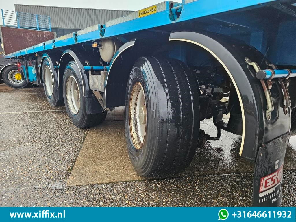 ES-GE 3-ass. Vlakke uitschuifbare oplegger / Naloop gestuurd - Semi-reboque plataforma/ Caixa aberta: foto 5 ES-GE 3-ass. Vlakke uitschuifbare oplegger / Naloop gestuurd - Semi-reboque plataforma/ Caixa aberta: foto 5