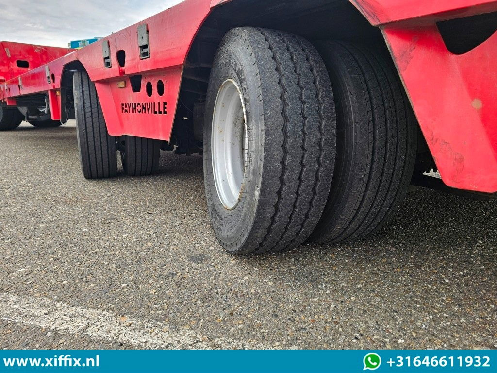 Semi-reboque baixa Faymonville 2-ass. Uitschuifbare semi dieplader met dubbele hydr. Kleppen / 2x gestuurd: foto 11
