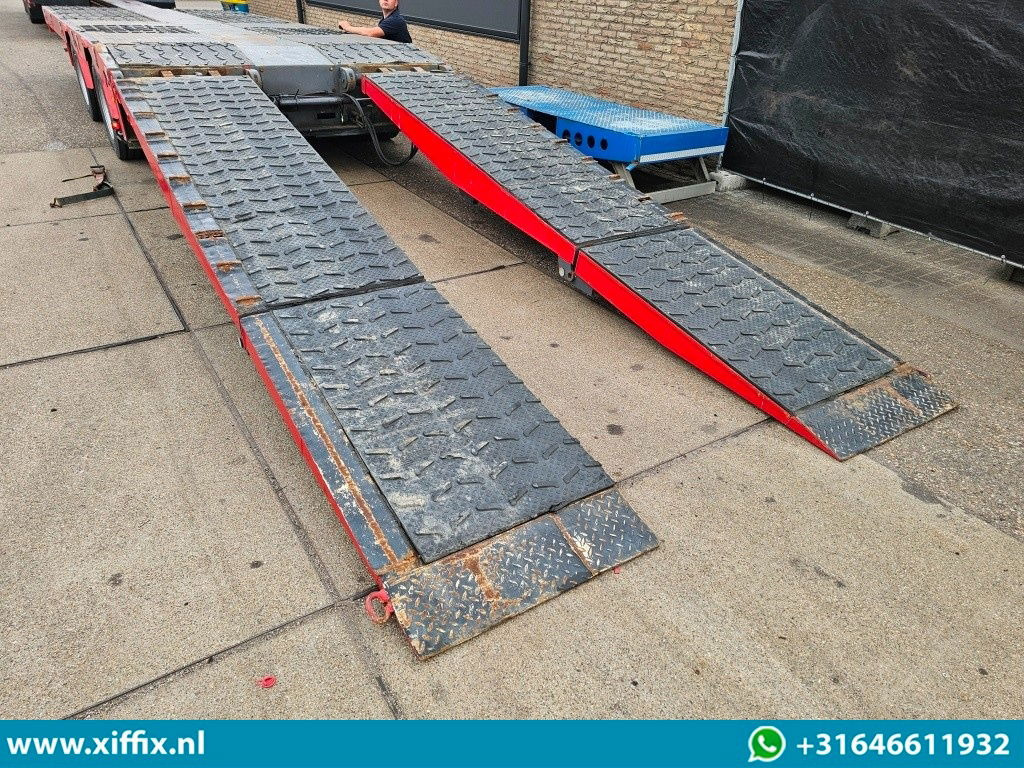 Semi-reboque baixa Faymonville 2-ass. Uitschuifbare semi dieplader met dubbele hydr. Kleppen / 2x gestuurd: foto 9