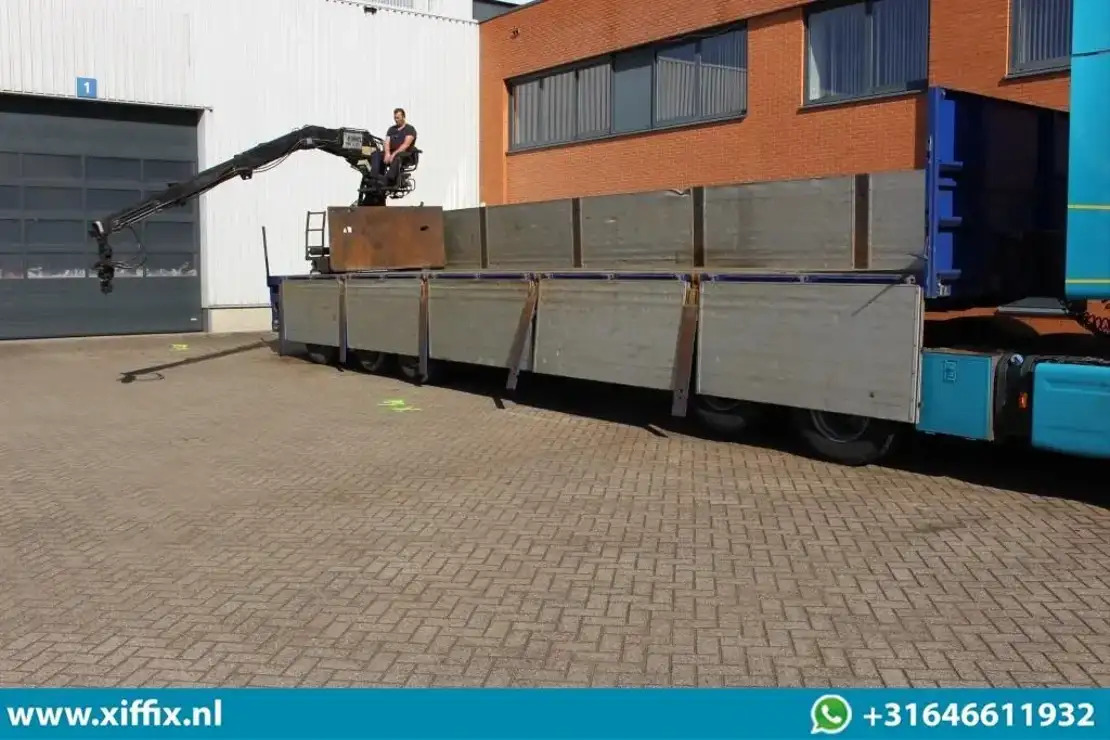 Floor 3-ass. Steenoplegger met Kennis 14 ton/mtr. Kraan / 13425 - Semi-reboque plataforma/ Caixa aberta: foto 5 Floor 3-ass. Steenoplegger met Kennis 14 ton/mtr. Kraan / 13425 - Semi-reboque plataforma/ Caixa aberta: foto 5
