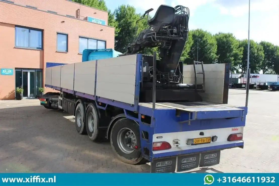 Floor 3-ass. Steenoplegger met Kennis 14 ton/mtr. Kraan / 13425 - Semi-reboque plataforma/ Caixa aberta: foto 3 Floor 3-ass. Steenoplegger met Kennis 14 ton/mtr. Kraan / 13425 - Semi-reboque plataforma/ Caixa aberta: foto 3