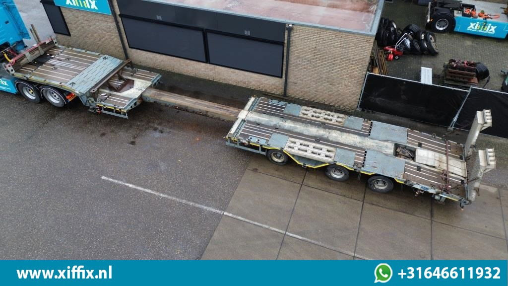 Meusburger 3-ass. Uitschuifbare semi dieplader met aluminium kleppen en wielkuip - Semi-reboque baixa: foto 2 Meusburger 3-ass. Uitschuifbare semi dieplader met aluminium kleppen en wielkuip - Semi-reboque baixa: foto 2