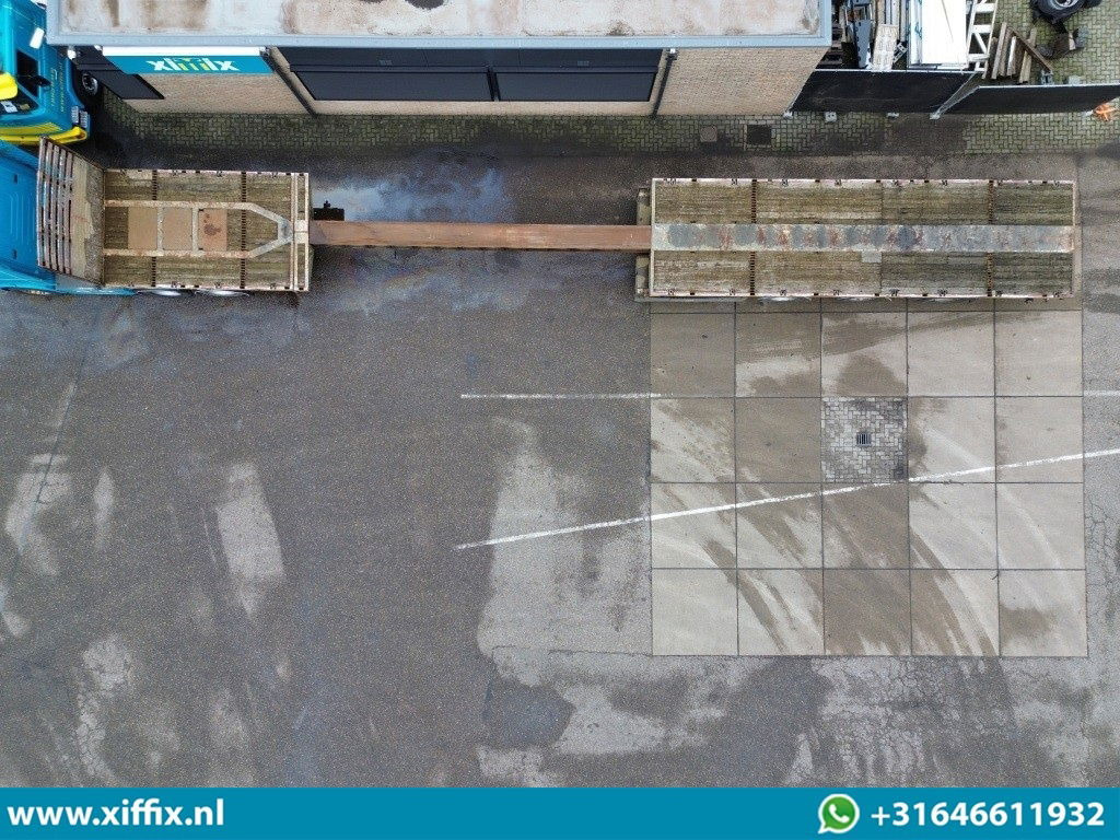 Meusburger 3-ass. Vlakke uitschuifbare oplegger / 3x gestuurd - Semi-reboque plataforma/ Caixa aberta: foto 3 Meusburger 3-ass. Vlakke uitschuifbare oplegger / 3x gestuurd - Semi-reboque plataforma/ Caixa aberta: foto 3