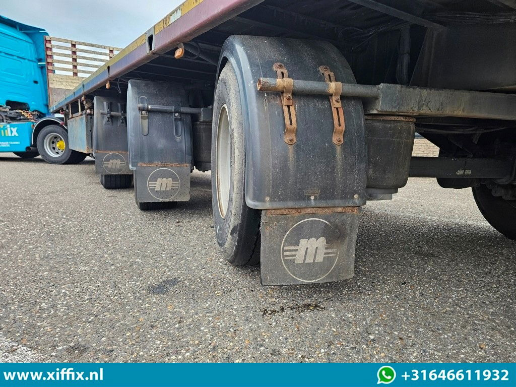 Semi-reboque plataforma/ Caixa aberta Meusburger 3-ass. Vlakke uitschuifbare oplegger / 3x gestuurd: foto 9