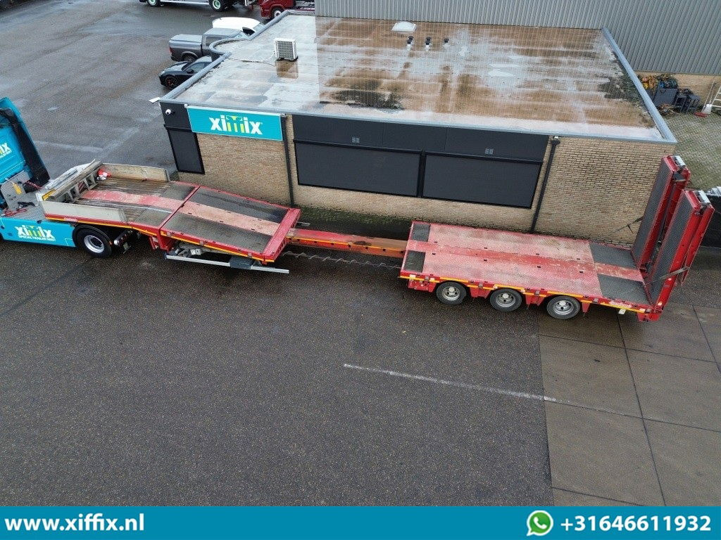 Nooteboom 3-ass. Uitschuifbare semi dieplader met dubbele hydr. Kleppen en Hefbed / Naloop gestuurd - Semi-reboque baixa: foto 2 Nooteboom 3-ass. Uitschuifbare semi dieplader met dubbele hydr. Kleppen en Hefbed / Naloop gestuurd - Semi-reboque baixa: foto 2