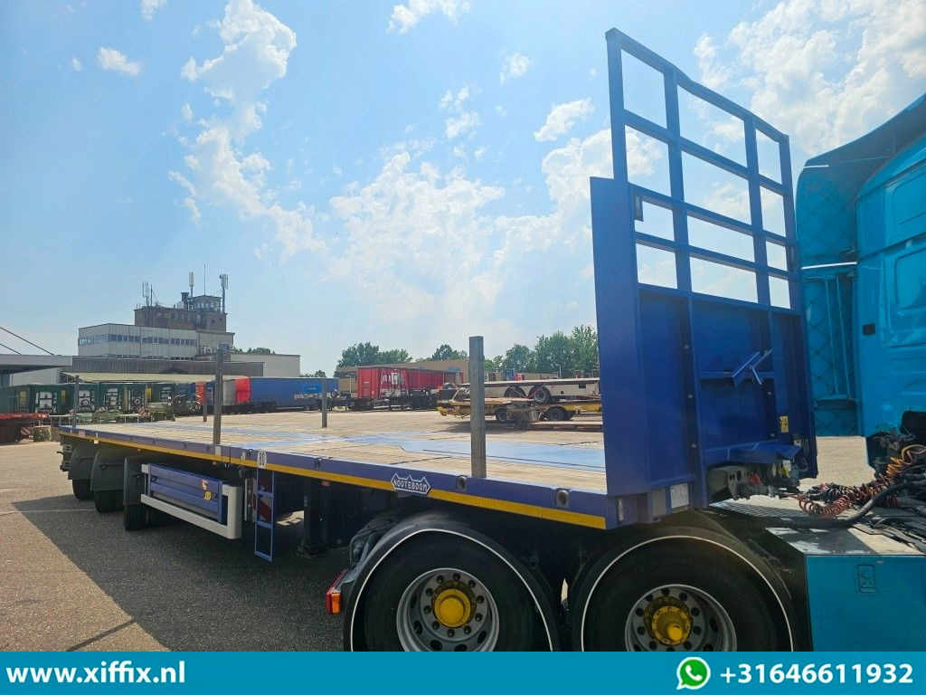 Semi-reboque plataforma/ Caixa aberta Nooteboom 3-ass. Vlakke dubbel 2x uitschuifbare oplegger / 3x gestuurd: foto 8