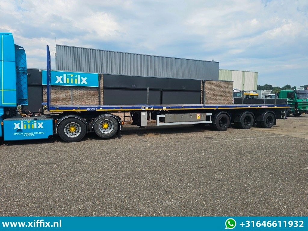 Semi-reboque plataforma/ Caixa aberta Nooteboom 3-ass. Vlakke dubbel 2x uitschuifbare oplegger / 3x gestuurd: foto 6