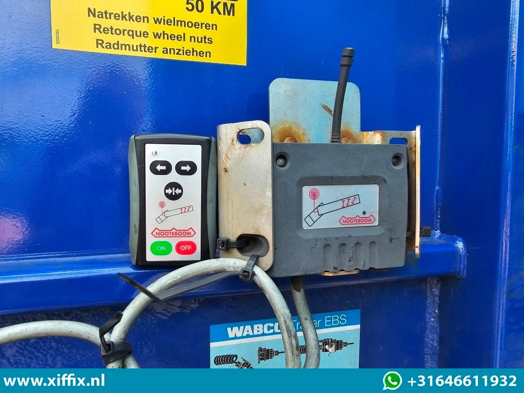 Semi-reboque plataforma/ Caixa aberta Nooteboom 3-ass. Vlakke dubbel 2x uitschuifbare oplegger / 3x gestuurd: foto 11