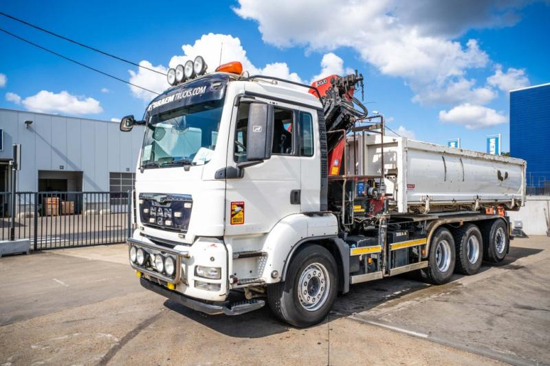 Camião polibenne, Camião grua MAN TGS 35.440 BL - HMF 2020 K4: foto 7