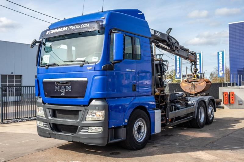 MAN TGX 25.440 LL - HIAB 122 PRO - Camião polibenne, Camião grua: foto 1 MAN TGX 25.440 LL - HIAB 122 PRO - Camião polibenne, Camião grua: foto 1