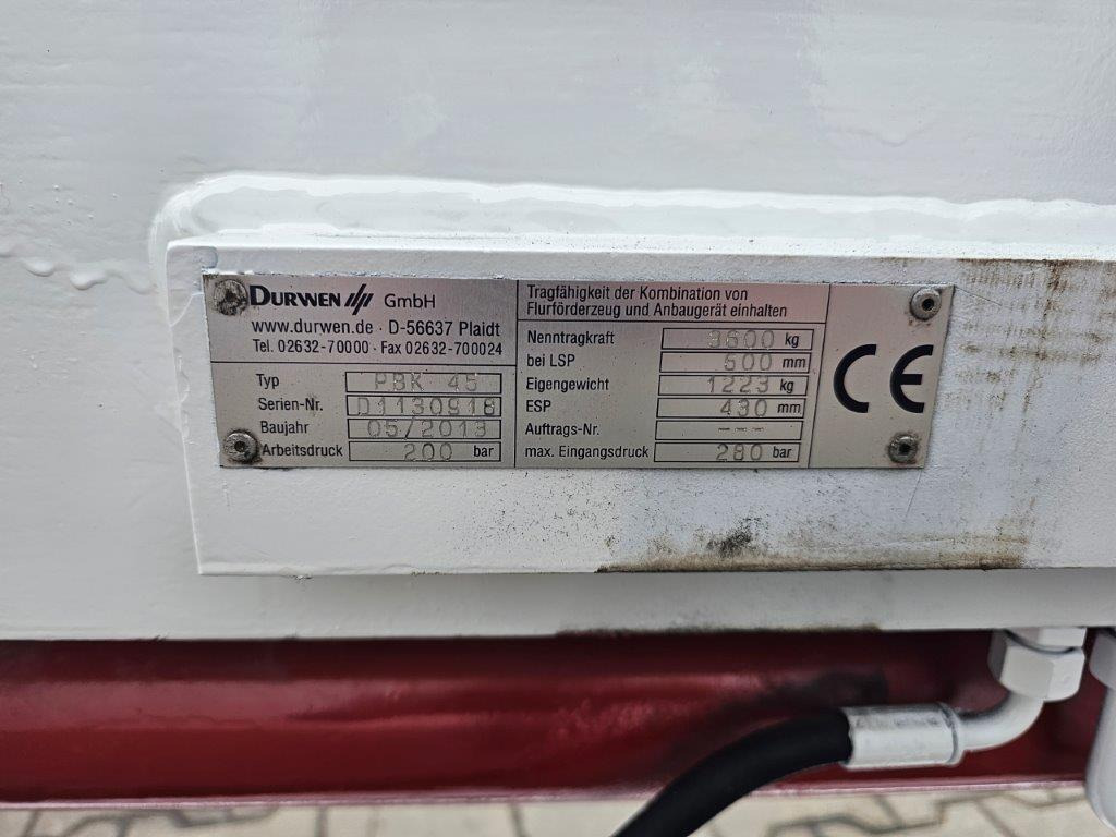 Durwen PBK45 Ballenklammer mit Seitenschub - Grampo: foto 4 Durwen PBK45 Ballenklammer mit Seitenschub - Grampo: foto 4