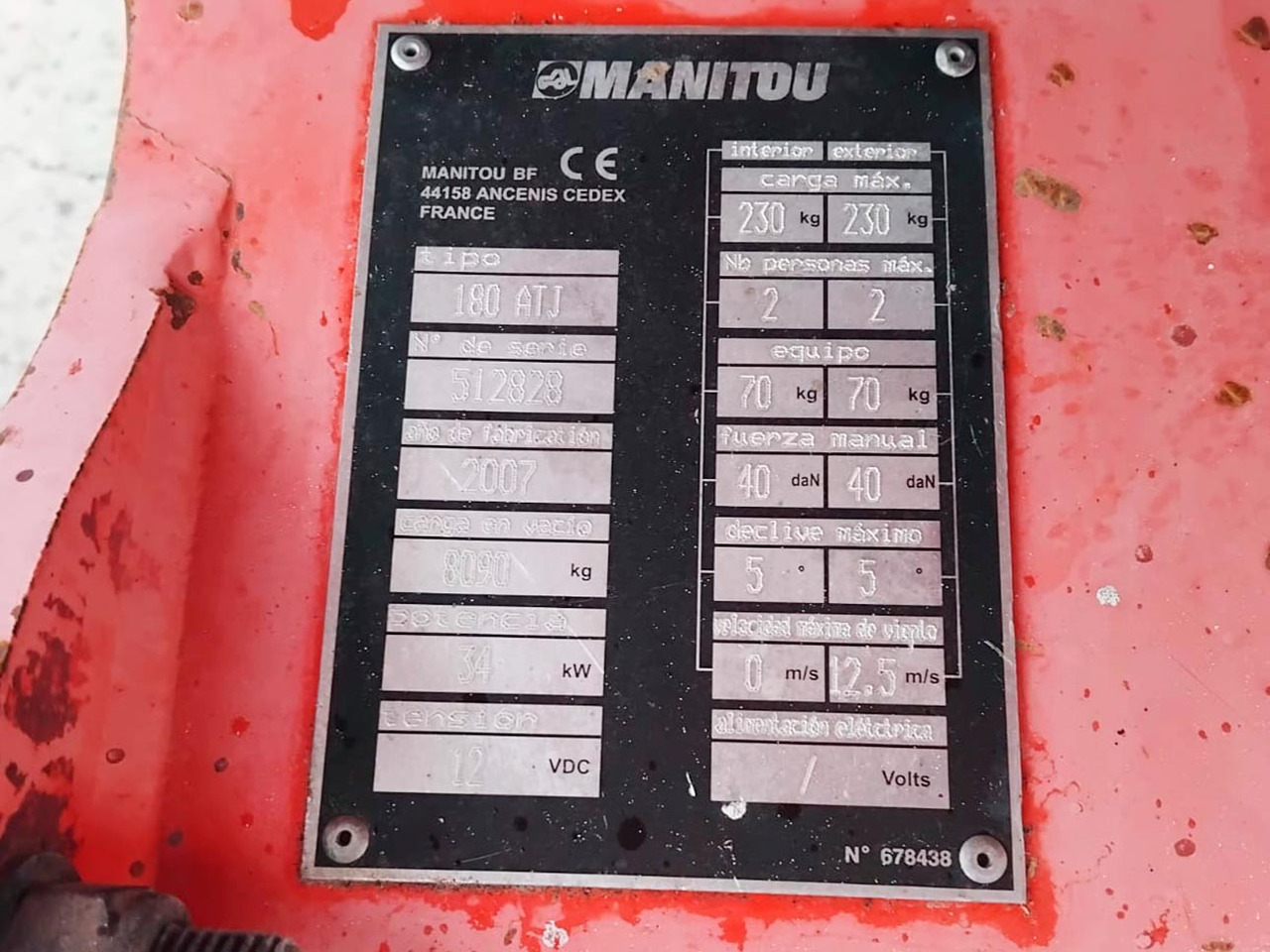 Plataforma articulada MANITOU 180ATJ: foto 15