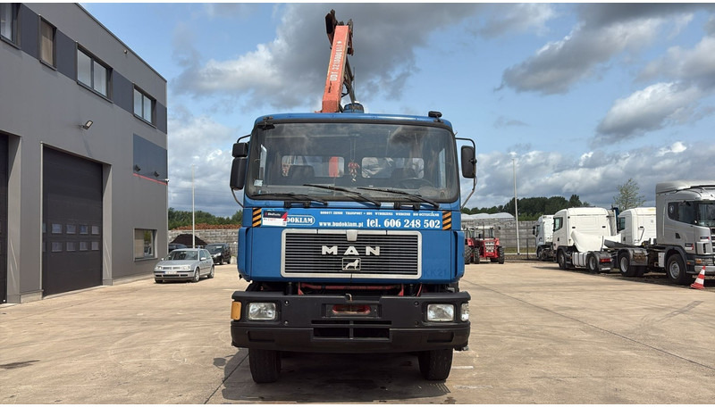 MAN 35.362 (6 CYLINDER / MANUAL PUMP / 8X4 / FALFINGER CRANE PK80 / STEEL SUSP.) - Camião basculante, Camião grua: foto 2 MAN 35.362 (6 CYLINDER / MANUAL PUMP / 8X4 / FALFINGER CRANE PK80 / STEEL SUSP.) - Camião basculante, Camião grua: foto 2