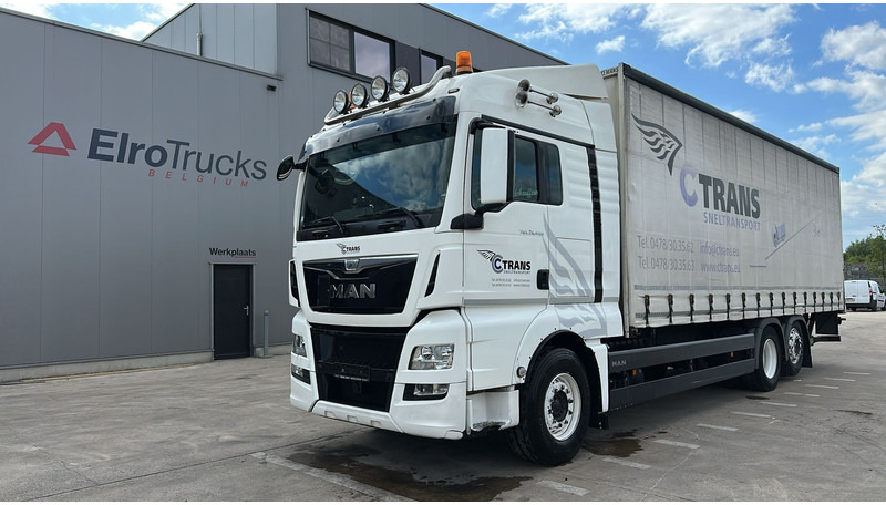 MAN TGX 26.400 (EURO 6 / 6X2 / LIFT / HAYON / BELGIAN TRUCK / GUTE ZUSTAND !! / 8.40 BOX LENGTH) - Camião de lona: foto 1 MAN TGX 26.400 (EURO 6 / 6X2 / LIFT / HAYON / BELGIAN TRUCK / GUTE ZUSTAND !! / 8.40 BOX LENGTH) - Camião de lona: foto 1