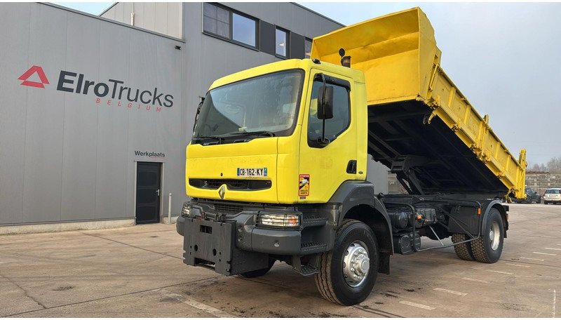 Renault KERAX 340 (4X4 / CAMION FRANCAIS / PARFAIT ETAT / LAMES / BOITE ET POMPE MANUELLE / FRENCH TRUCK) - Camião basculante: foto 1 Renault KERAX 340 (4X4 / CAMION FRANCAIS / PARFAIT ETAT / LAMES / BOITE ET POMPE MANUELLE / FRENCH TRUCK) - Camião basculante: foto 1