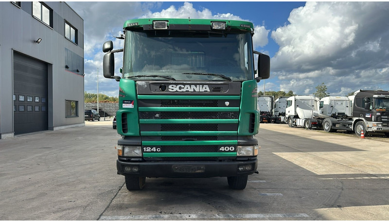 Scania 124 - 400 (POMPE MANUELLE / MANUAL PUMP / BIG HUB / GRAND PONT / LAMES / STEEL) - Camião de caixa aberta/ Plataforma: foto 2 Scania 124 - 400 (POMPE MANUELLE / MANUAL PUMP / BIG HUB / GRAND PONT / LAMES / STEEL) - Camião de caixa aberta/ Plataforma: foto 2
