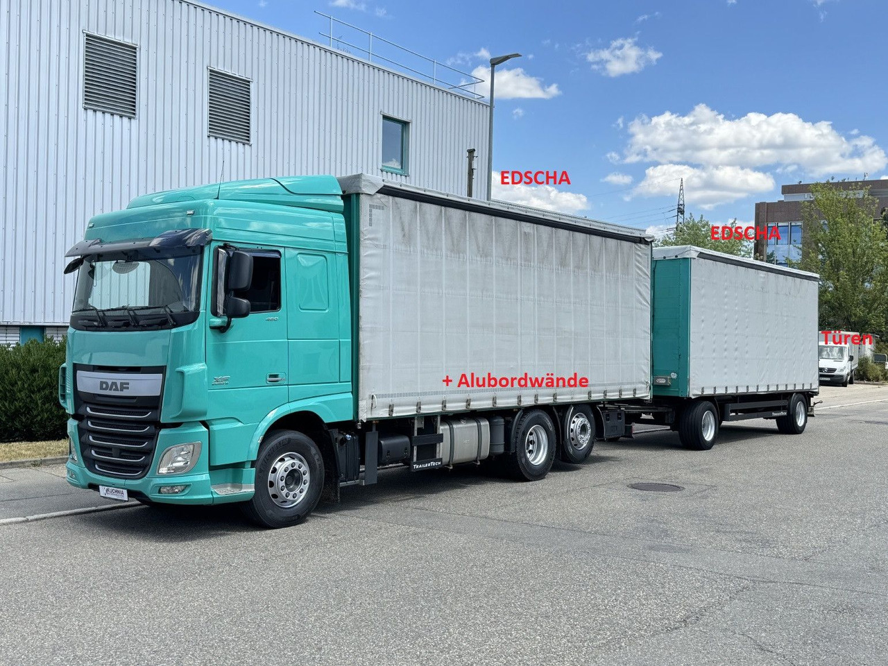 DAF XF460 6x2 Schiebeplane-Zug EDSCHA Bordwände - Camião de lona: foto 1 DAF XF460 6x2 Schiebeplane-Zug EDSCHA Bordwände - Camião de lona: foto 1