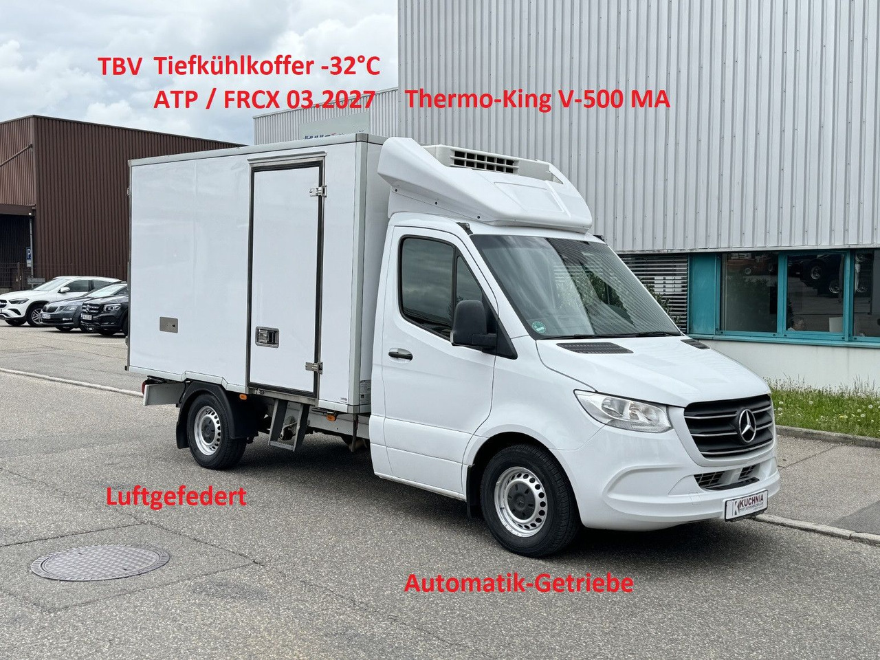 Mercedes-Benz Sprinter 316 Tiefkühl 3,3m TK V-500 MAX Luftgef. - Carrinha frigorífica: foto 1 Mercedes-Benz Sprinter 316 Tiefkühl 3,3m TK V-500 MAX Luftgef. - Carrinha frigorífica: foto 1