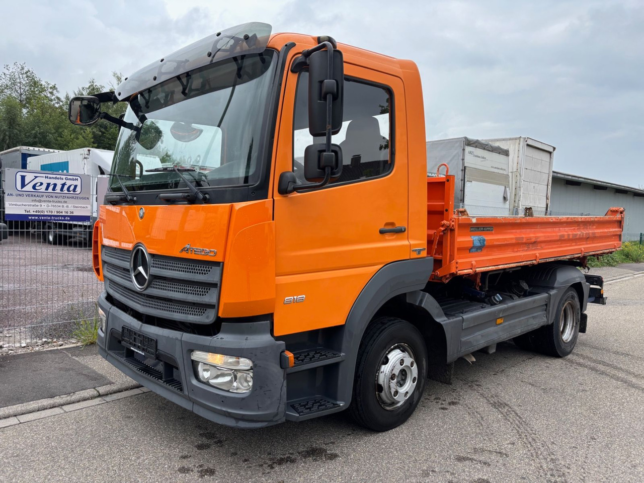 Mercedes-Benz Atego III 818, Euro-6, MEILER Dreiseitenkipper - Camião basculante: foto 1 Mercedes-Benz Atego III 818, Euro-6, MEILER Dreiseitenkipper - Camião basculante: foto 1
