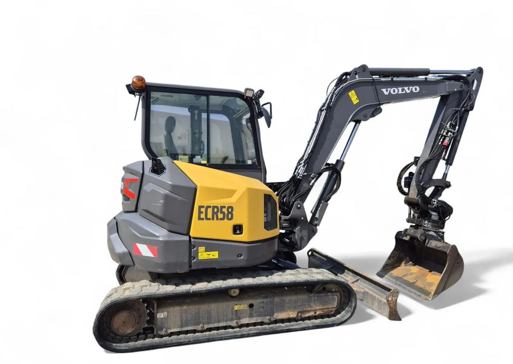 Volvo ECR 58F, 2021 ROK, GŁOWICA STEELWRIST, 2 ŁYŻKI - Mini escavadeira: foto 1 Volvo ECR 58F, 2021 ROK, GŁOWICA STEELWRIST, 2 ŁYŻKI - Mini escavadeira: foto 1